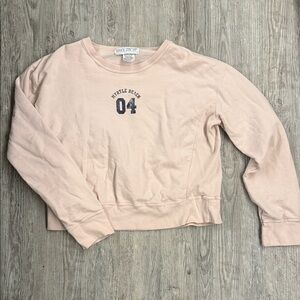 Women's Pink Crew Neck Sweater